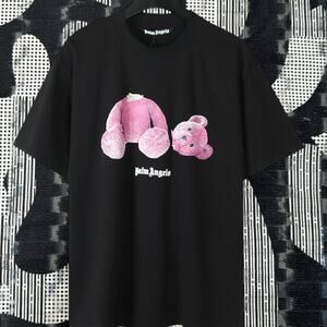 Palm Angels Men's round neck T-shirt with short sleeves